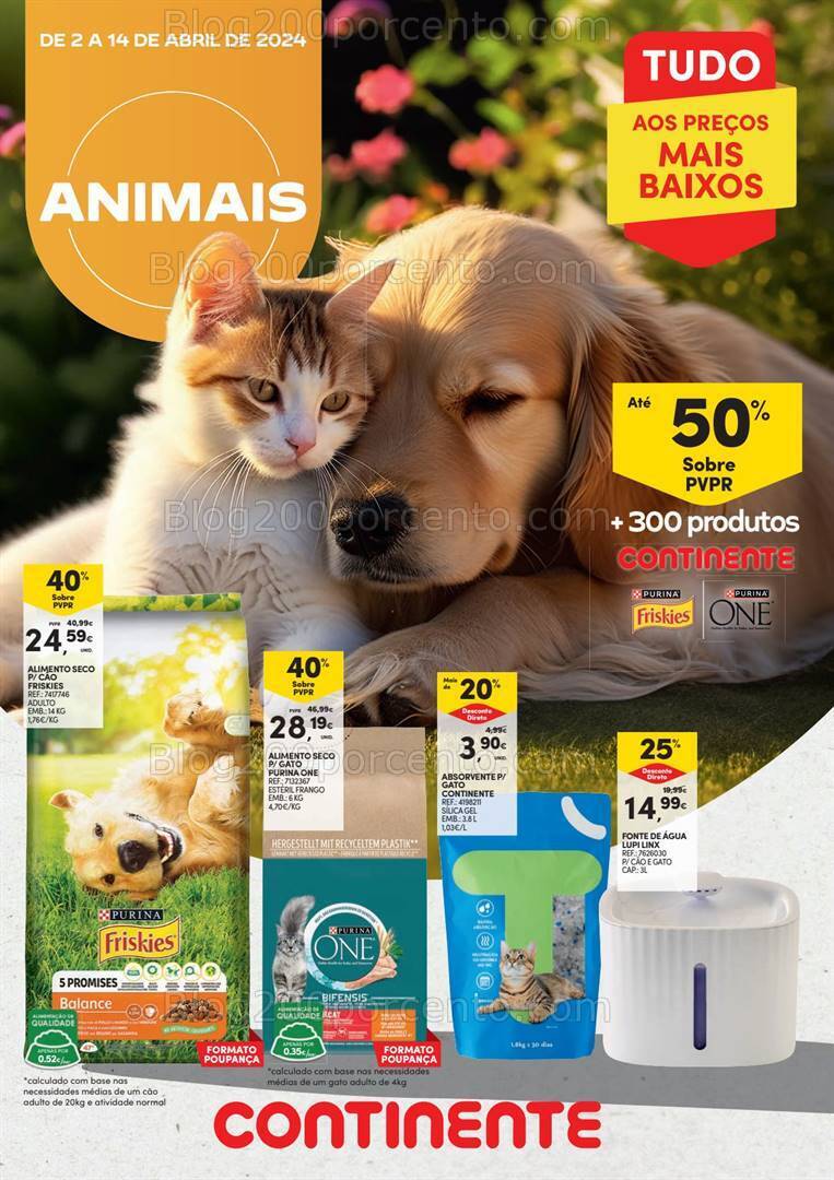 Antevisão Folheto CONTINENTE Feira dos Animais Promoções de 2 a 14 abril