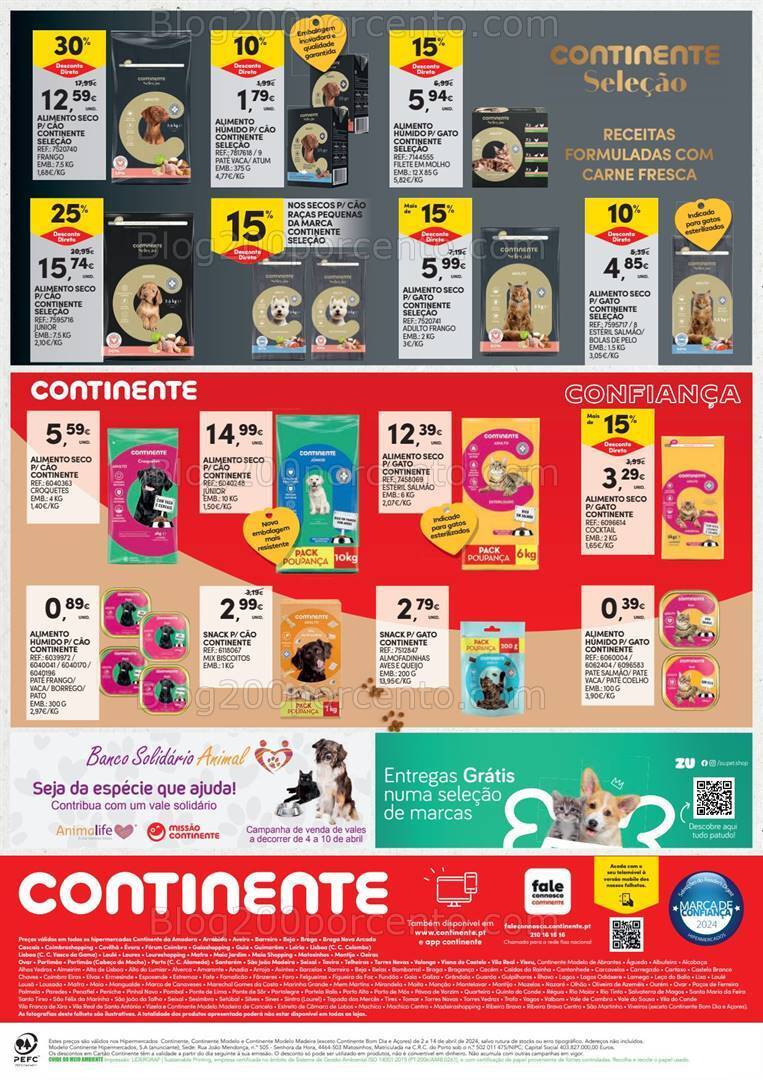 Antevisão Folheto CONTINENTE Feira dos Animais Promoções de 2 a 14 abril