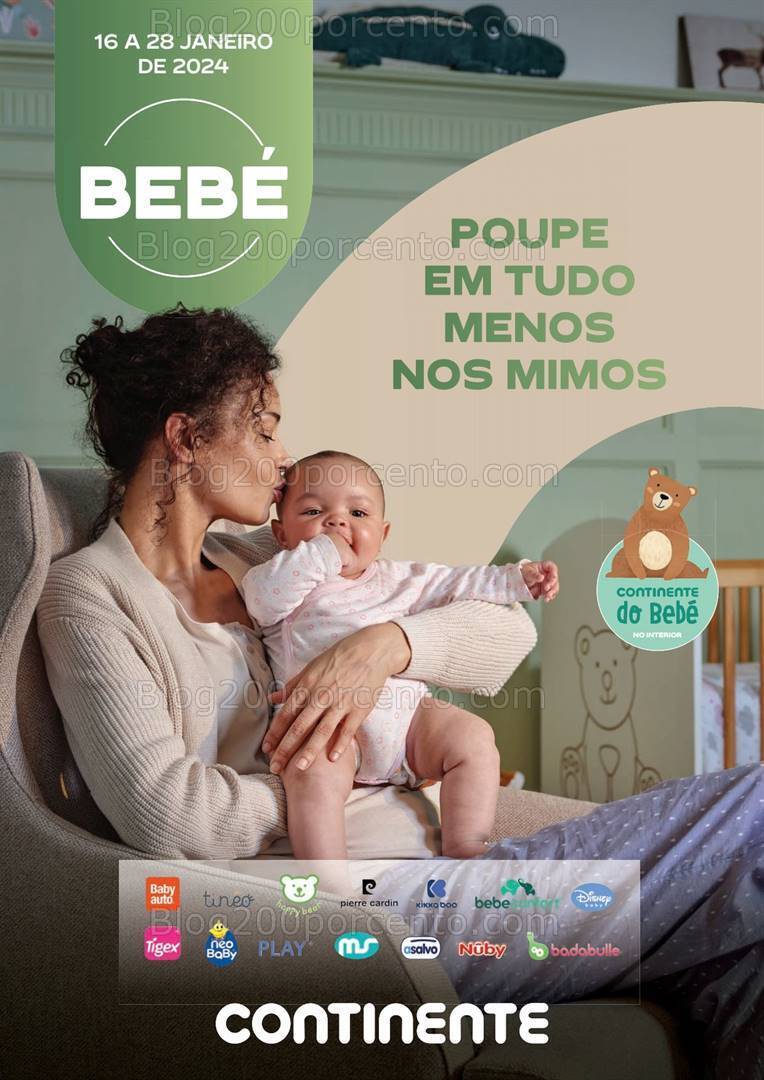 Antevisão Folheto CONTINENTE Feira do Bebé Promoções de 16 a 28 janeiro