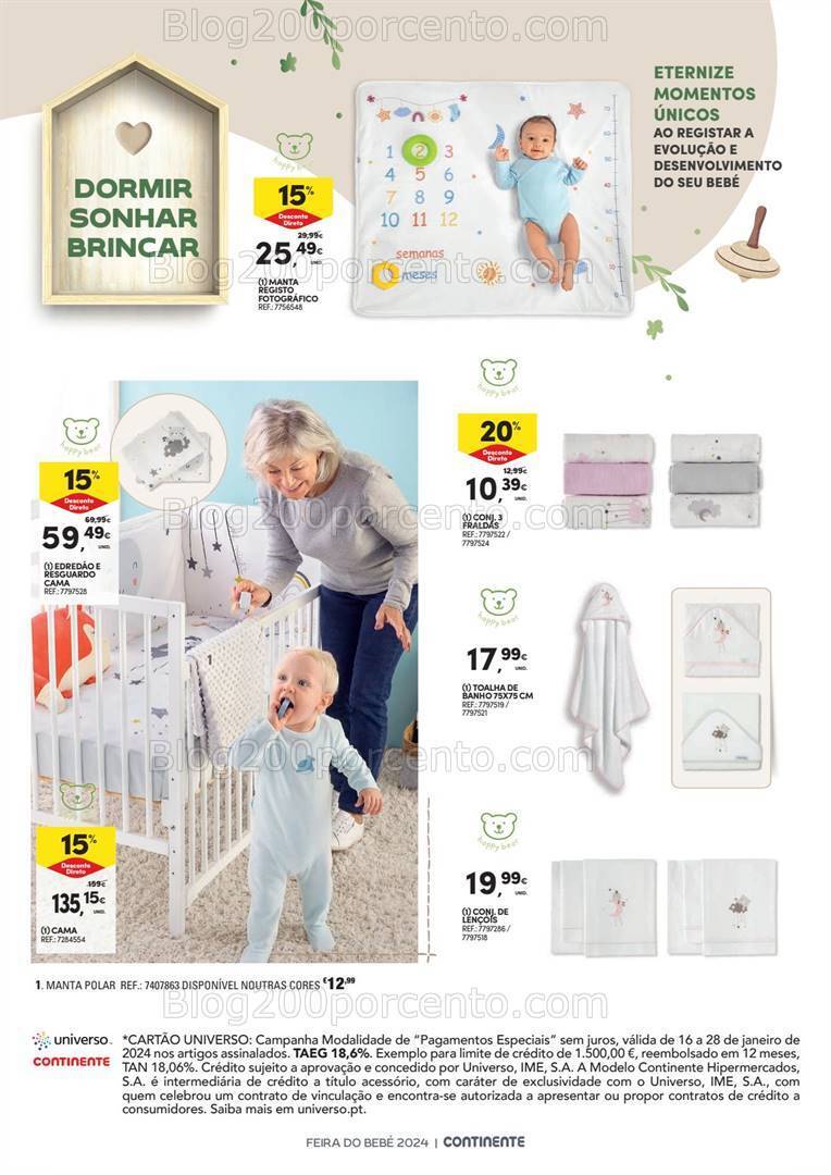 Antevisão Folheto CONTINENTE Feira do Bebé Promoções de 16 a 28 janeiro