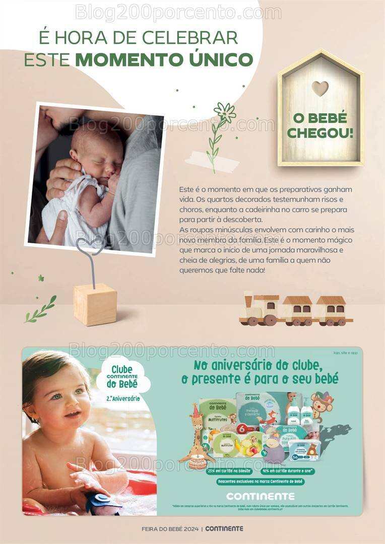 Antevisão Folheto CONTINENTE Feira do Bebé Promoções de 16 a 28 janeiro