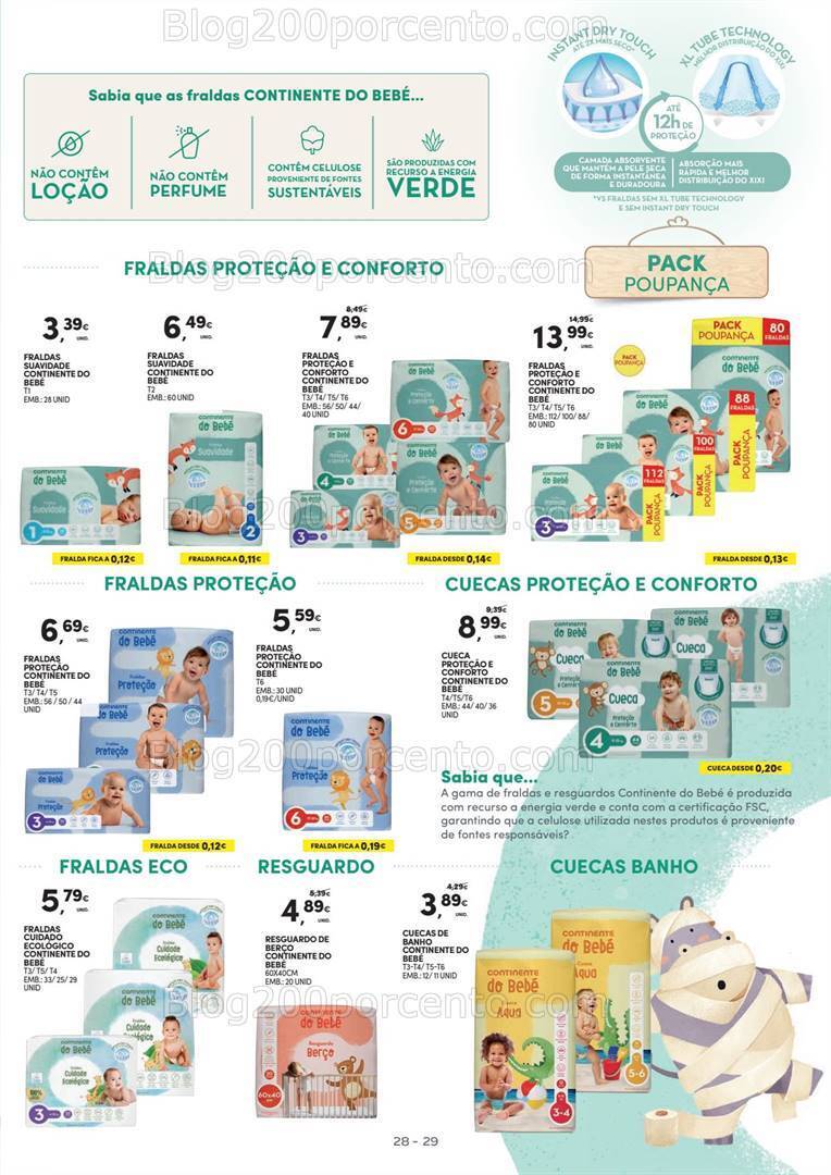Antevisão Folheto CONTINENTE Feira do Bebé Promoções de 16 a 28 janeiro