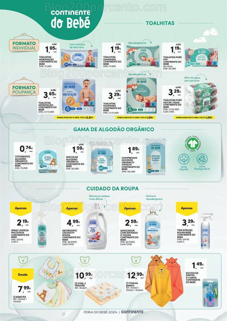 Antevisão Folheto CONTINENTE Feira do Bebé Promoções de 16 a 28 janeiro