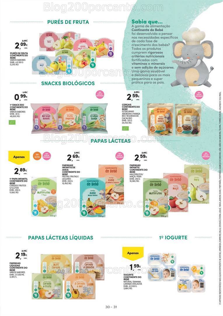 Antevisão Folheto CONTINENTE Feira do Bebé Promoções de 16 a 28 janeiro