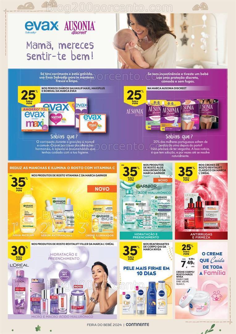 Antevisão Folheto CONTINENTE Feira do Bebé Promoções de 16 a 28 janeiro