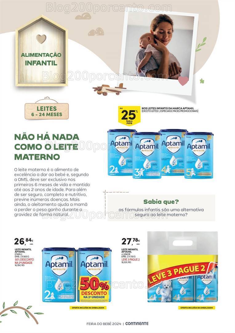 Antevisão Folheto CONTINENTE Feira do Bebé Promoções de 16 a 28 janeiro