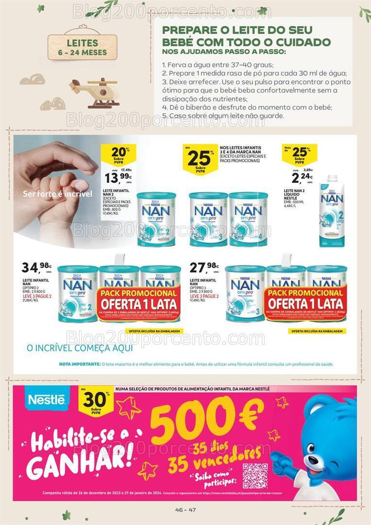 Antevisão Folheto CONTINENTE Feira do Bebé Promoções de 16 a 28 janeiro