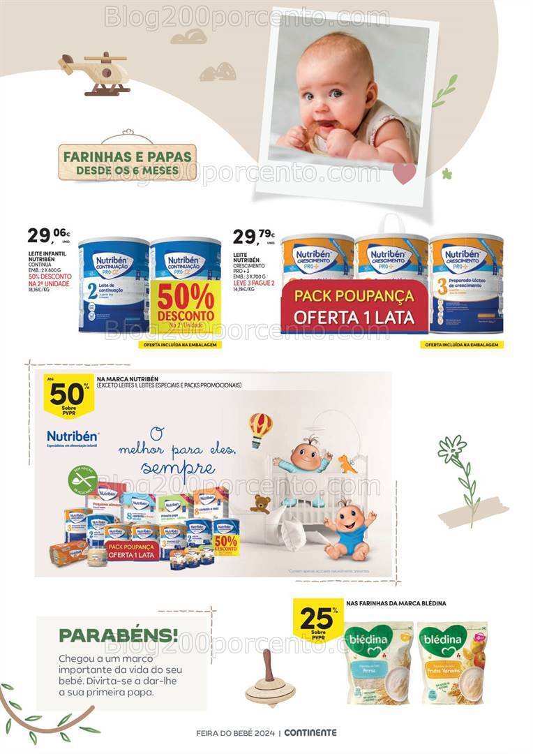 Antevisão Folheto CONTINENTE Feira do Bebé Promoções de 16 a 28 janeiro