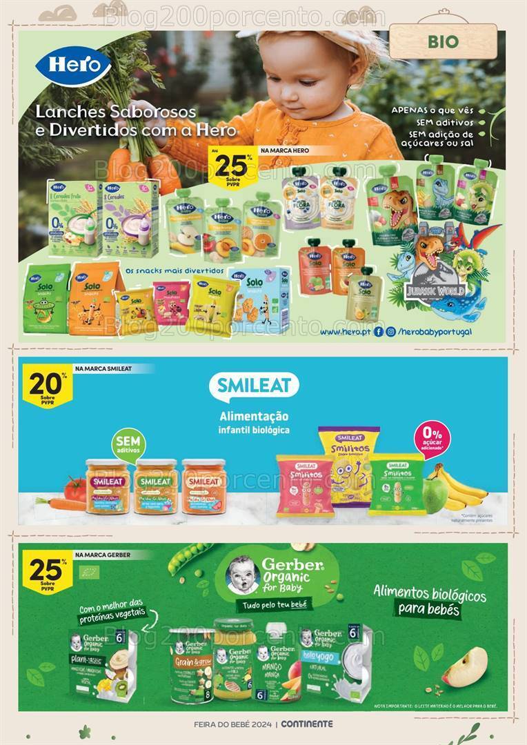 Antevisão Folheto CONTINENTE Feira do Bebé Promoções de 16 a 28 janeiro