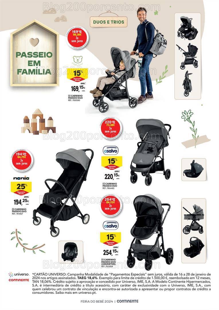 Antevisão Folheto CONTINENTE Feira do Bebé Promoções de 16 a 28 janeiro