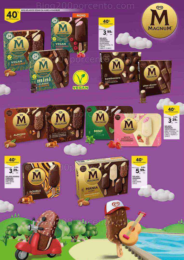 Antevisão Folheto CONTINENTE Feira de Gelados Promoções de 1 a 20 agosto