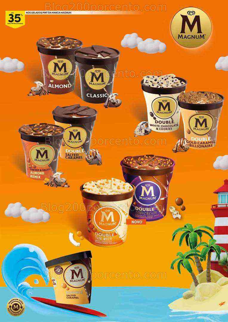 Antevisão Folheto CONTINENTE Feira de Gelados Promoções de 1 a 20 agosto