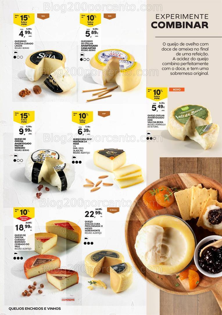 Antevisão Folheto CONTINENTE Feira Queijos Enchidos e Vinhos - 23 janeiro a 18 fevereiro