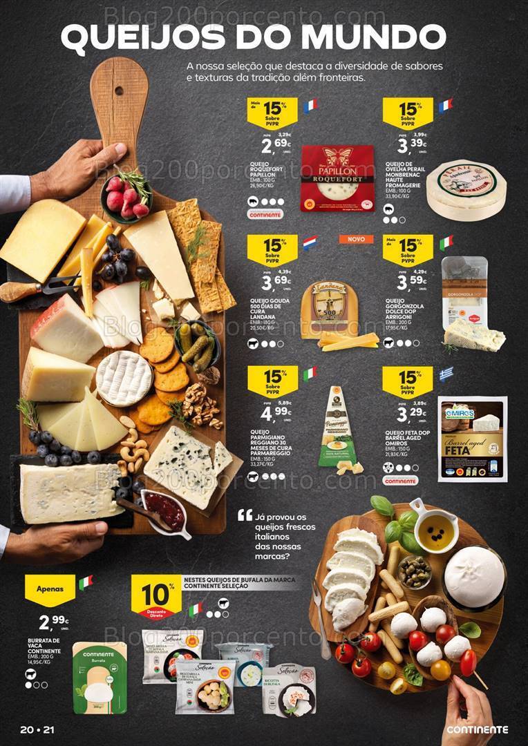 Antevisão Folheto CONTINENTE Feira Queijos Enchidos e Vinhos - 23 janeiro a 18 fevereiro
