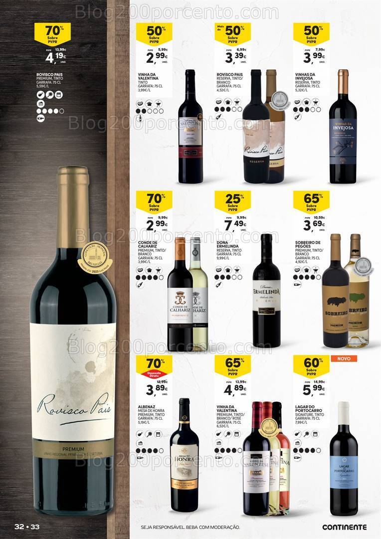 Antevisão Folheto CONTINENTE Feira Queijos Enchidos e Vinhos - 23 janeiro a 18 fevereiro