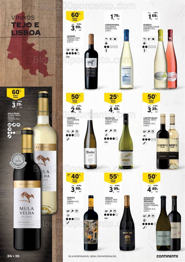 Antevisão Folheto CONTINENTE Feira Queijos Enchidos e Vinhos - 23 janeiro a 18 fevereiro