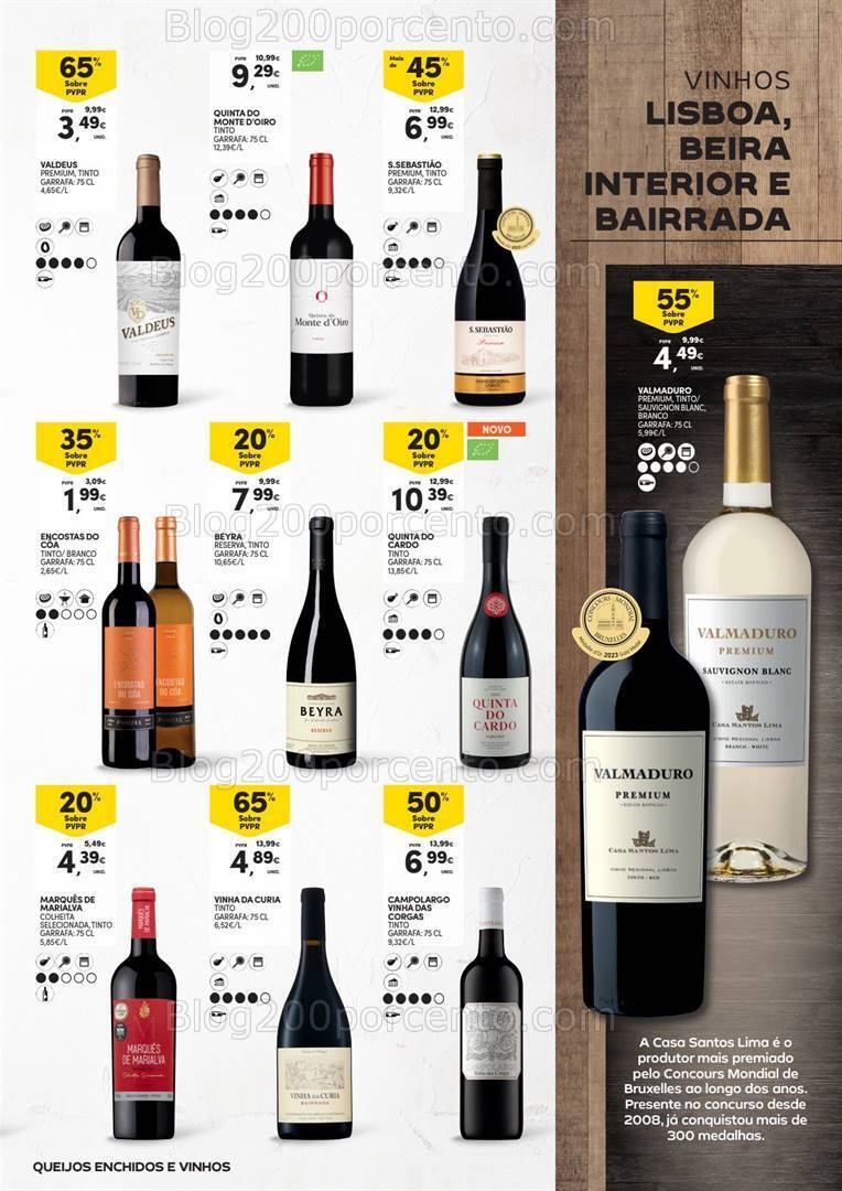 Antevisão Folheto CONTINENTE Feira Queijos Enchidos e Vinhos - 23 janeiro a 18 fevereiro