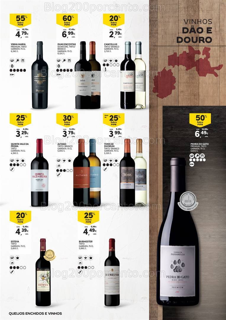 Antevisão Folheto CONTINENTE Feira Queijos Enchidos e Vinhos - 23 janeiro a 18 fevereiro