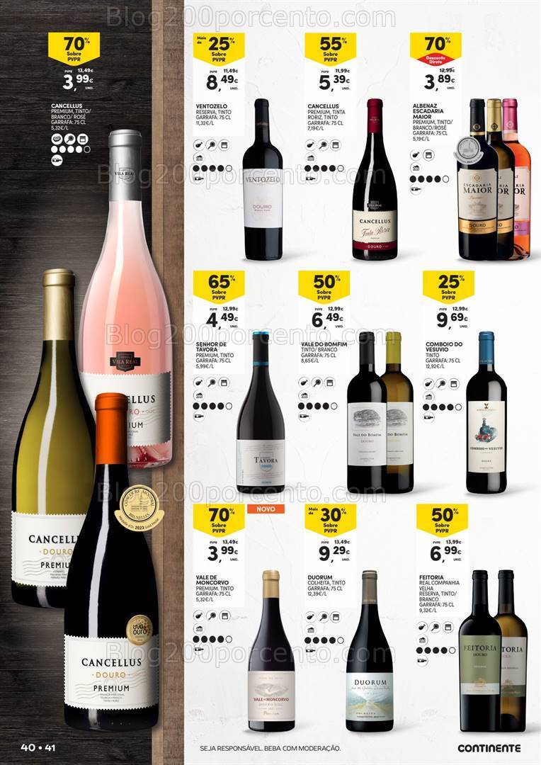 Antevisão Folheto CONTINENTE Feira Queijos Enchidos e Vinhos - 23 janeiro a 18 fevereiro