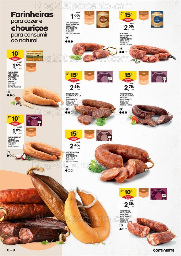 Antevisão Folheto CONTINENTE Feira Queijos Enchidos e Vinhos - 23 janeiro a 18 fevereiro