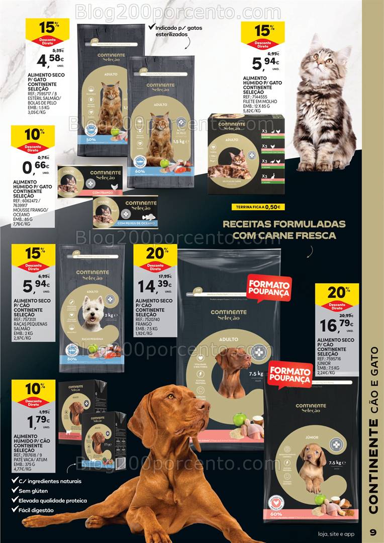 Antevisão Folheto CONTINENTE Pets Promoções de 28 janeiro a 16 fevereiro
