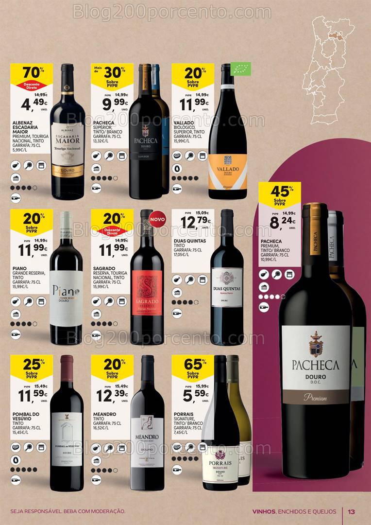 Antevisão Folheto CONTINENTE Feira Sabores Promoções de 24 setembro a 13 outubro