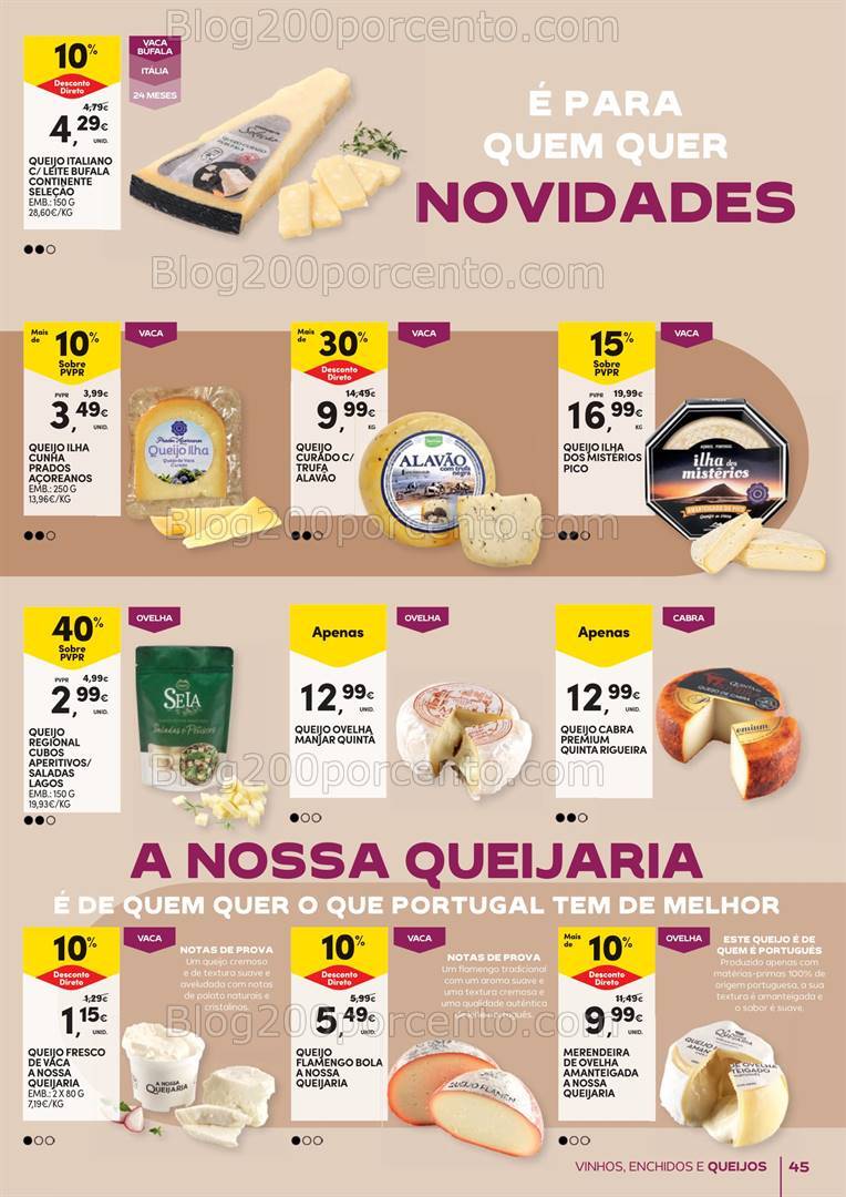Antevisão Folheto CONTINENTE Feira Sabores Promoções de 24 setembro a 13 outubro