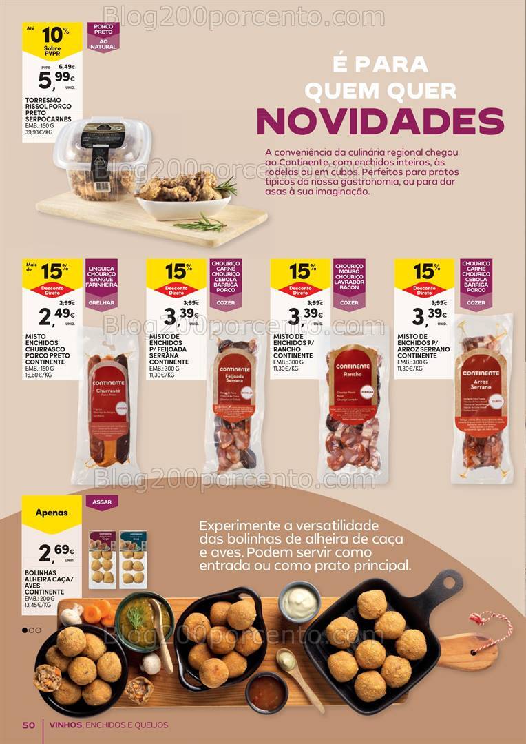 Antevisão Folheto CONTINENTE Feira Sabores Promoções de 24 setembro a 13 outubro
