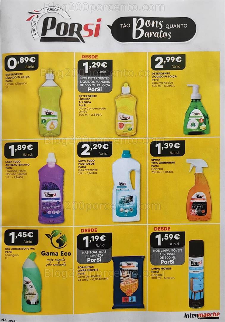 Antevisão Folheto INTERMARCHÉ Especial Porsi Promoções de 26 outubro a 8 novembro
