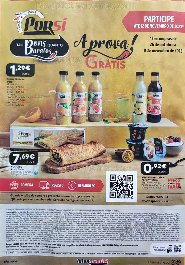 Antevisão Folheto INTERMARCHÉ Especial Porsi Promoções de 26 outubro a 8 novembro