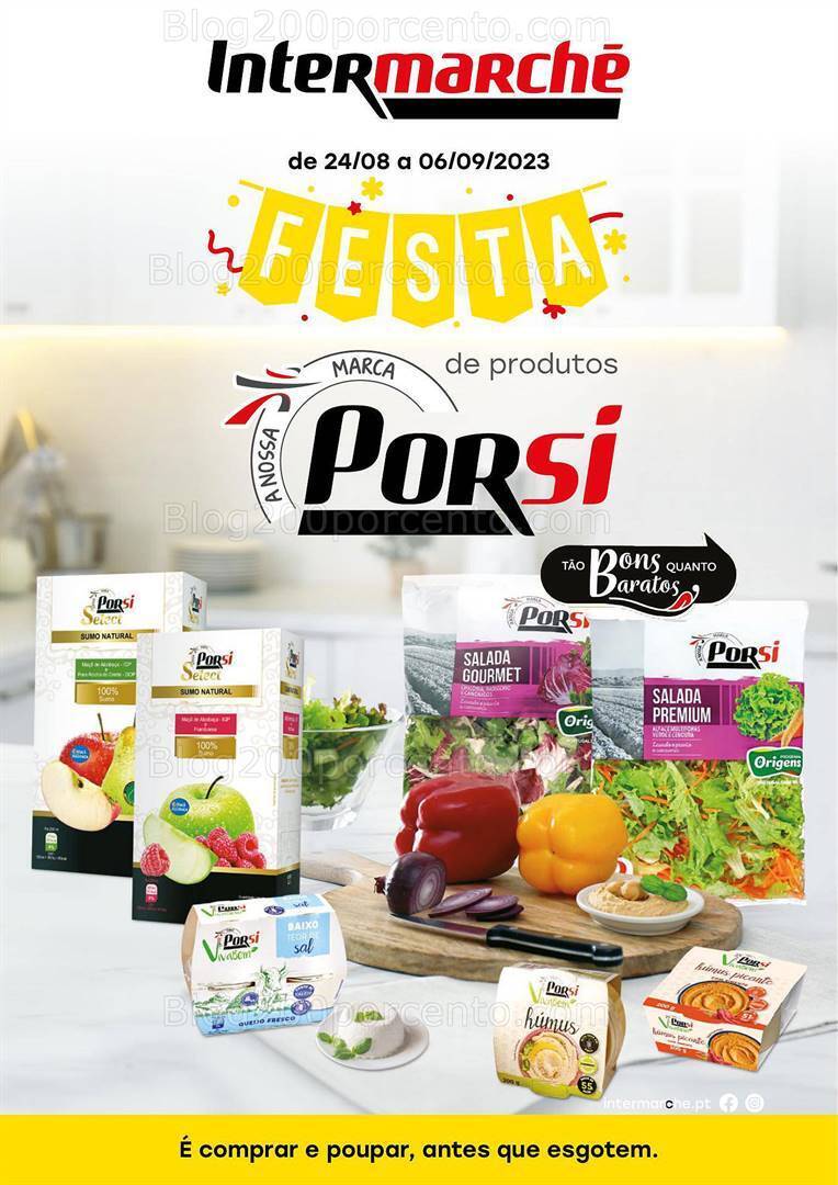 Antevisão Folheto INTERMARCHÉ Especial Porsi Promoções de 24 agosto a 6 setembro