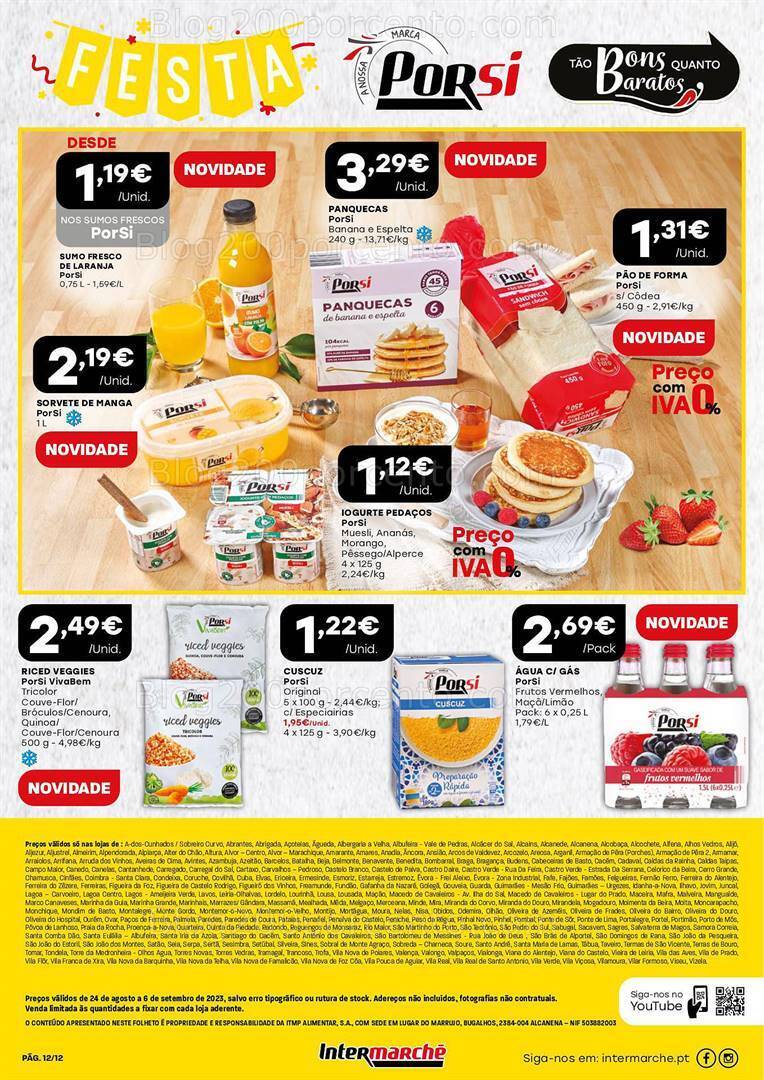 Antevisão Folheto INTERMARCHÉ Especial Porsi Promoções de 24 agosto a 6 setembro