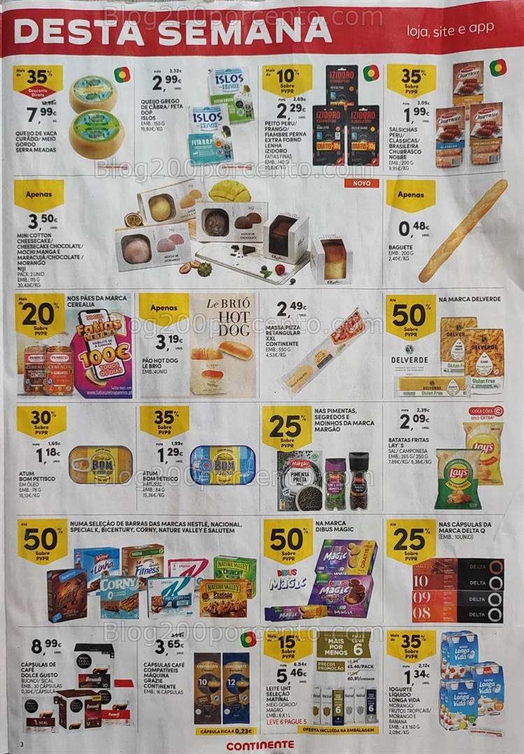 Antevisão Folheto CONTINENTE Promoções Fim de Semana - 2 a 5 agosto