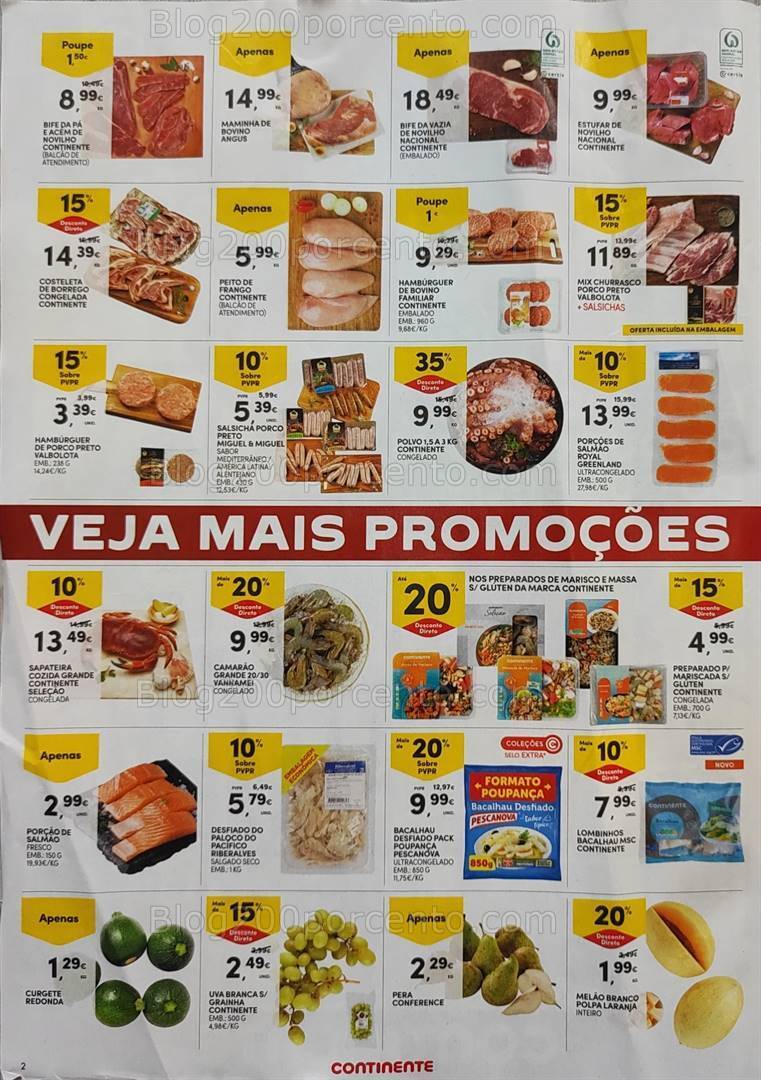 Antevisão Folheto CONTINENTE Promoções Fim de Semana - 28 junho a 1 julho