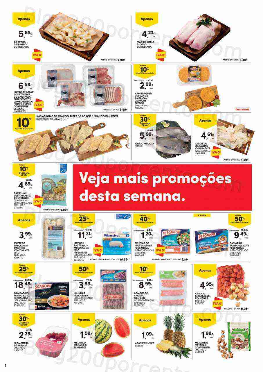 Antevisão Folheto CONTINENTE Promoções Fim de Semana - 28 abril a 1 maio