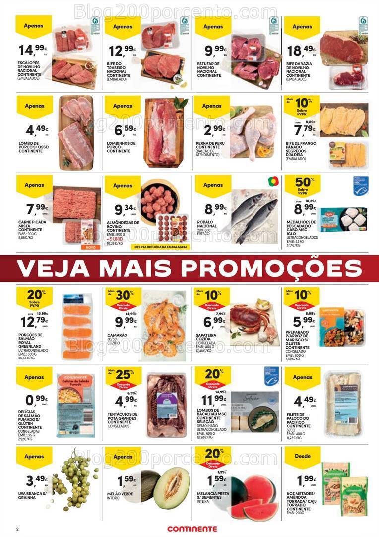 Antevisão Folheto CONTINENTE Promoções Fim de Semana - 15 a 18 março