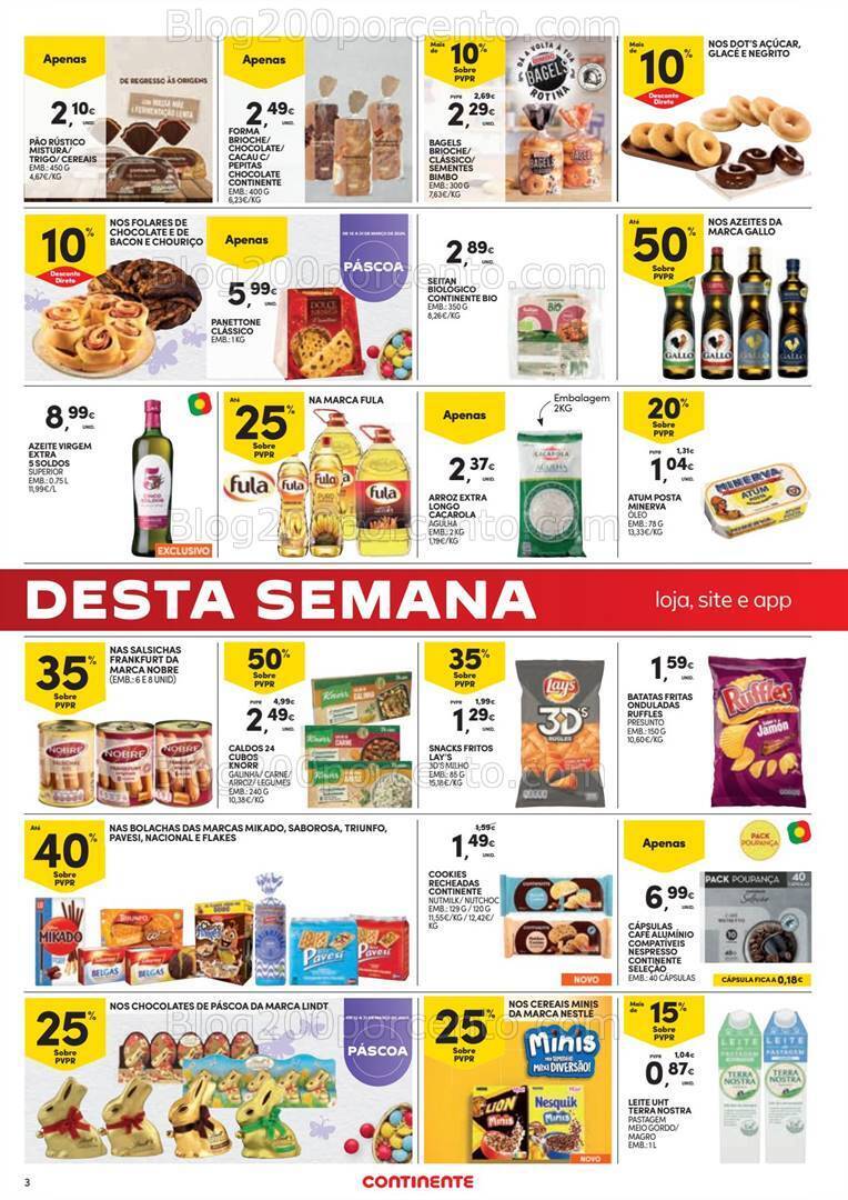 Antevisão Folheto CONTINENTE Promoções Fim de Semana - 15 a 18 março