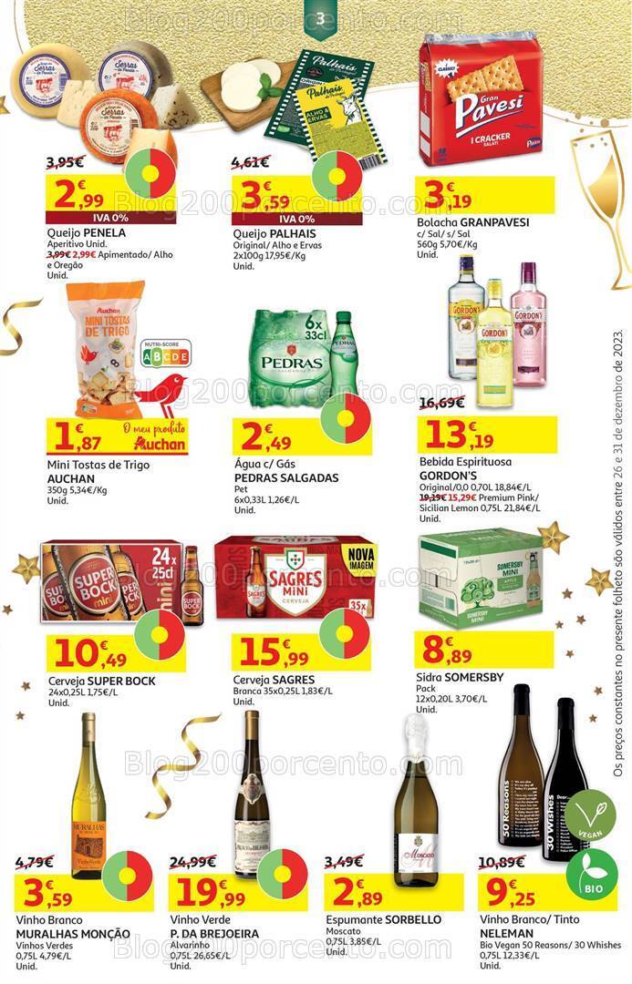 Antevisão Folheto AUCHAN Especial Fim de Ano Promoções de 26 a 31 dezembro