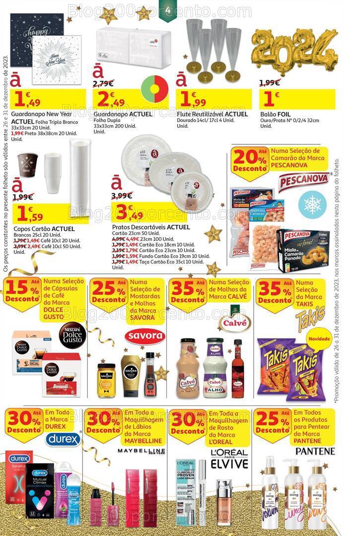 Antevisão Folheto AUCHAN Especial Fim de Ano Promoções de 26 a 31 dezembro