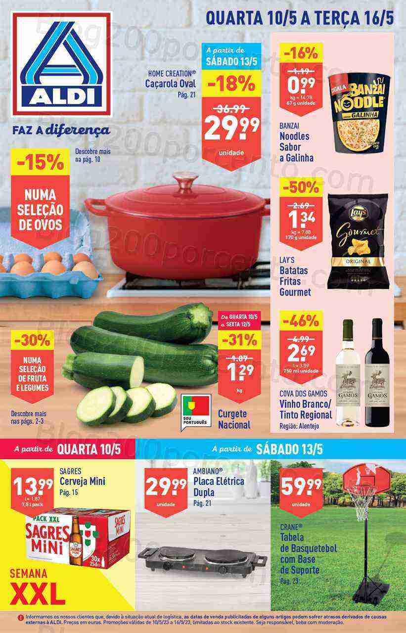 Aniversário Folheto ALDI Promoções de 10 a 16 maio