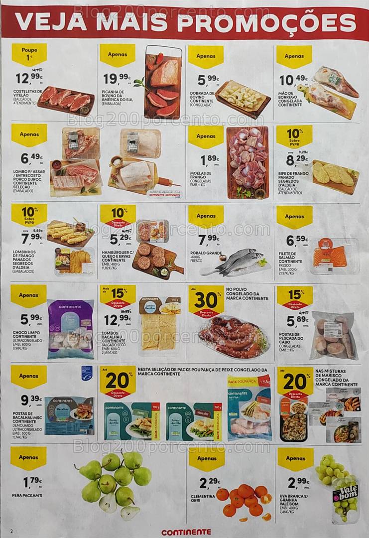 Antevisão Folheto CONTINENTE Promoções Fim de Semana - 21 a 24 março