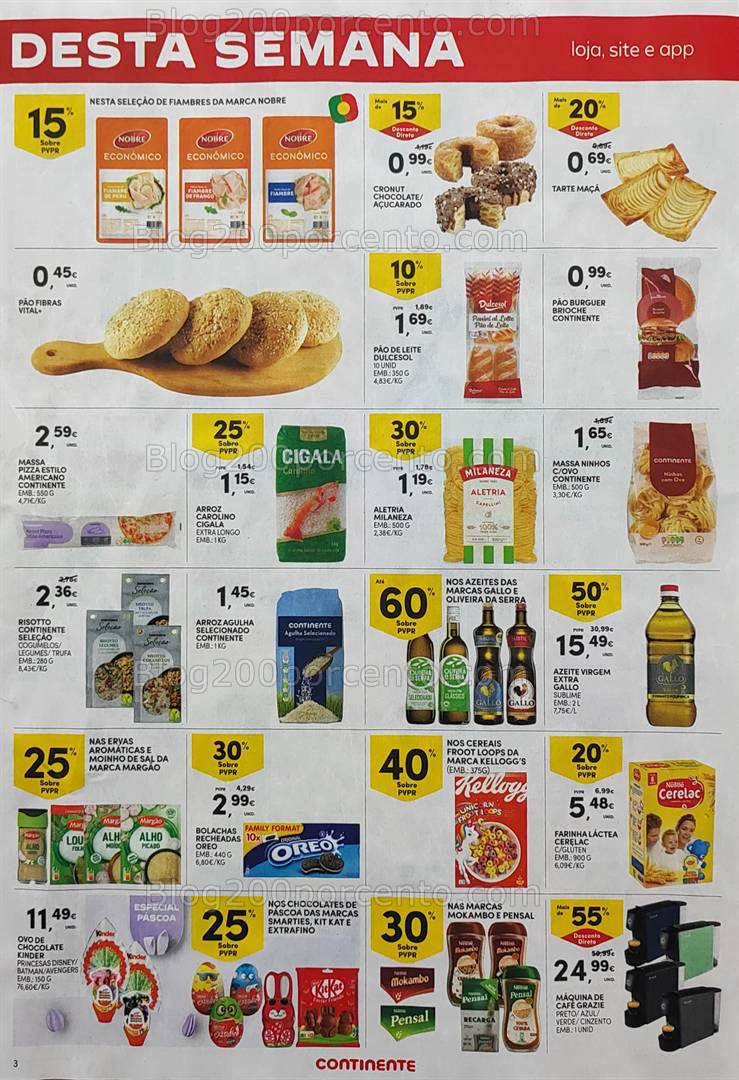 Antevisão Folheto CONTINENTE Promoções Fim de Semana - 21 a 24 março