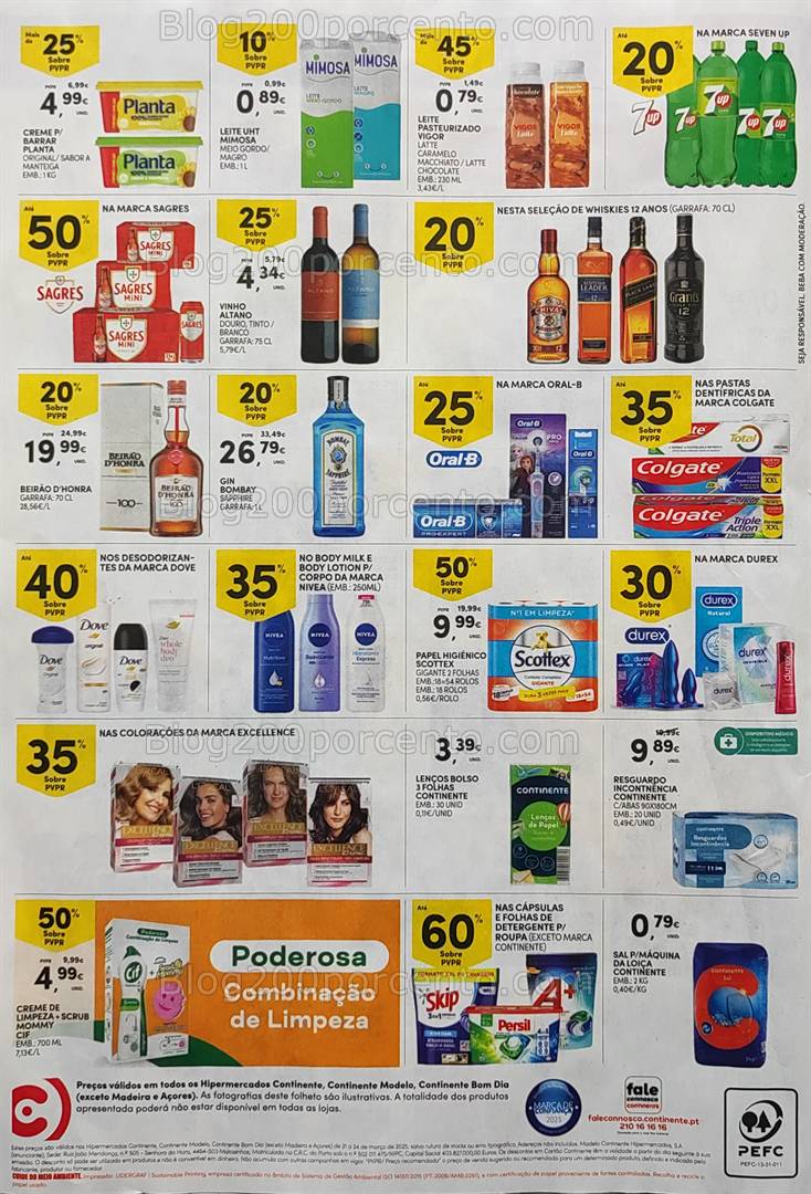 Antevisão Folheto CONTINENTE Promoções Fim de Semana - 21 a 24 março