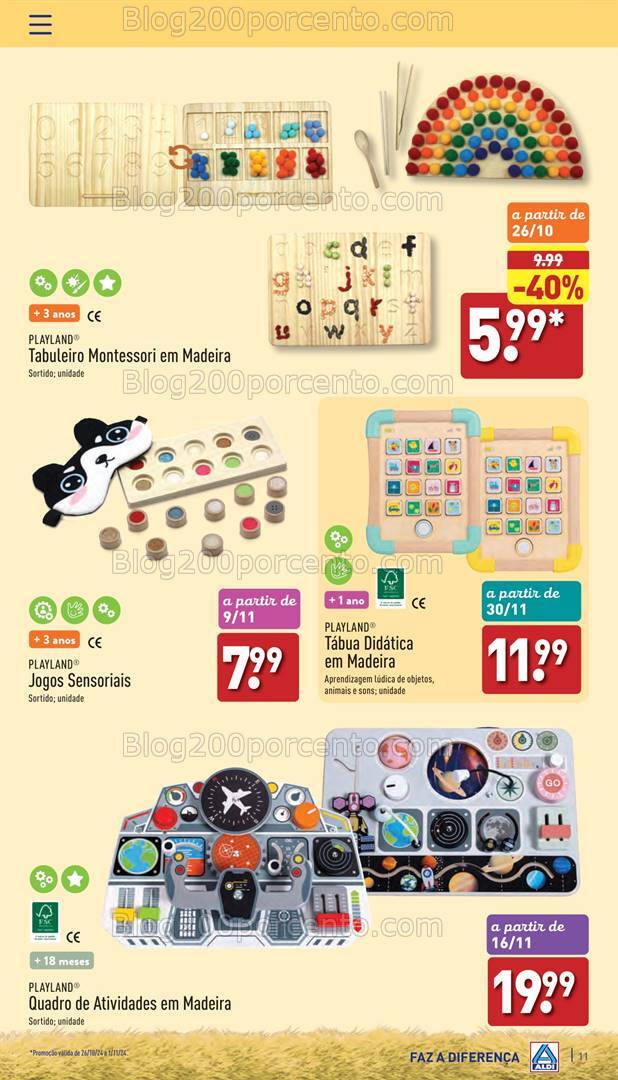 Antevisão Folheto ALDI Brinquedos Natal Promoções de 26 outubro a 17 dezembro