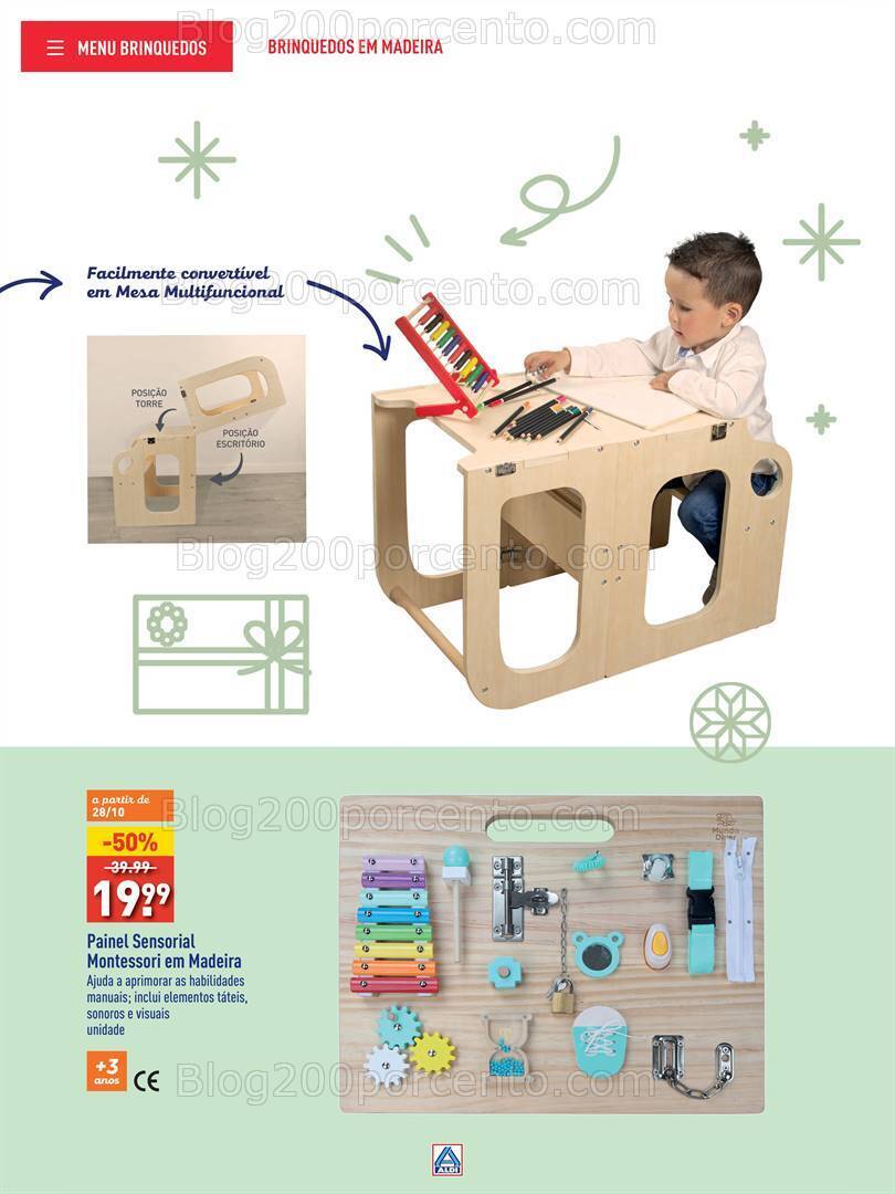 Antevisão Folheto ALDI Brinquedos Natal Promoções até 24 dezembro