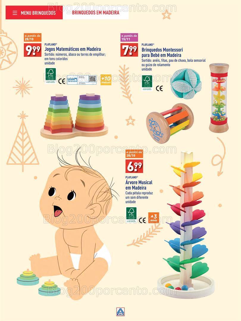 Antevisão Folheto ALDI Brinquedos Natal Promoções até 24 dezembro