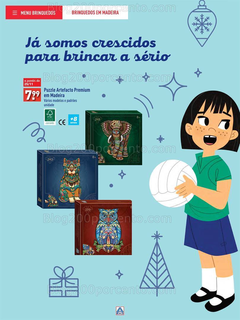 Antevisão Folheto ALDI Brinquedos Natal Promoções até 24 dezembro