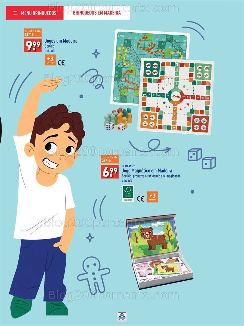 Antevisão Folheto ALDI Brinquedos Natal Promoções até 24 dezembro