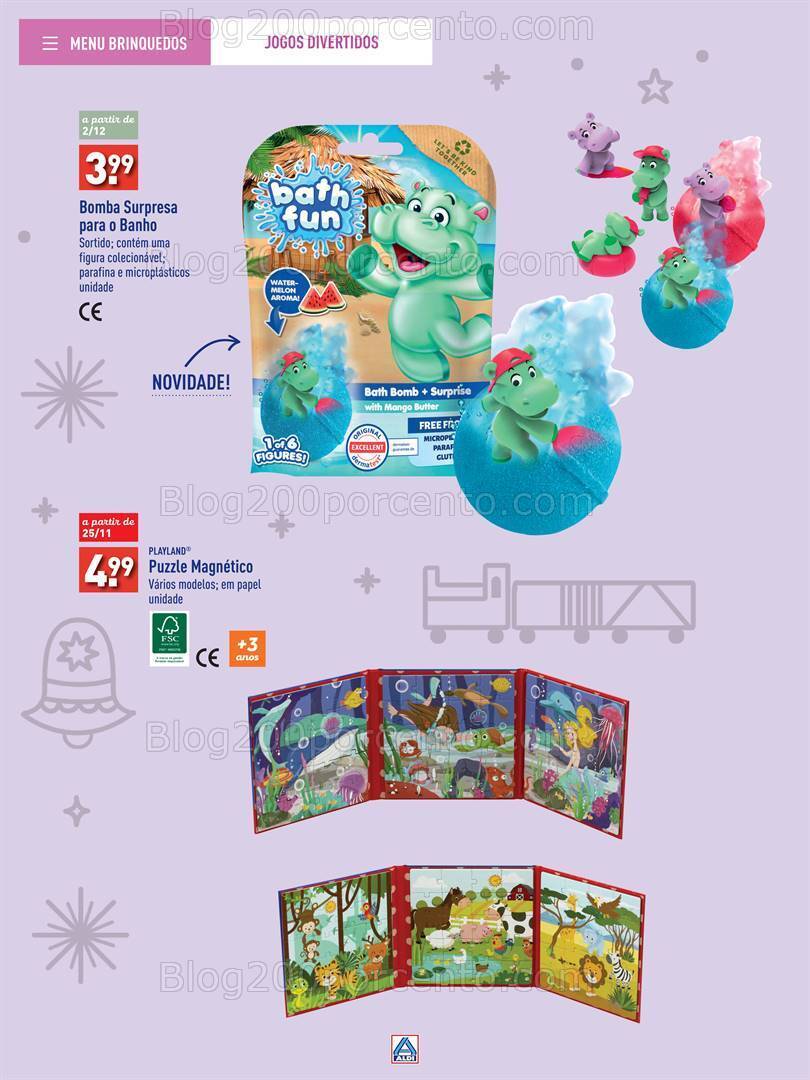 Antevisão Folheto ALDI Brinquedos Natal Promoções até 24 dezembro