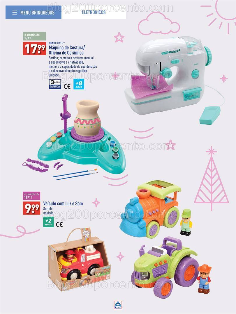 Antevisão Folheto ALDI Brinquedos Natal Promoções até 24 dezembro